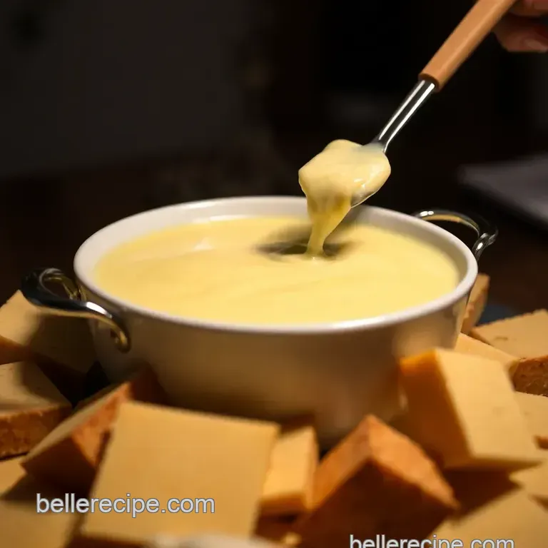 Absolutely Cracking Cheese Fondue presentation