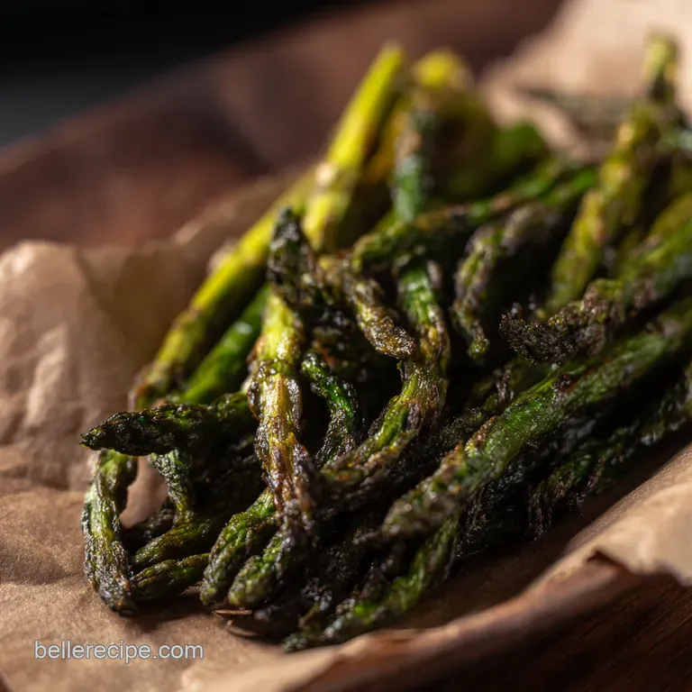 Air Fryer Asparagus: Garlic Lemon Perfection presentation