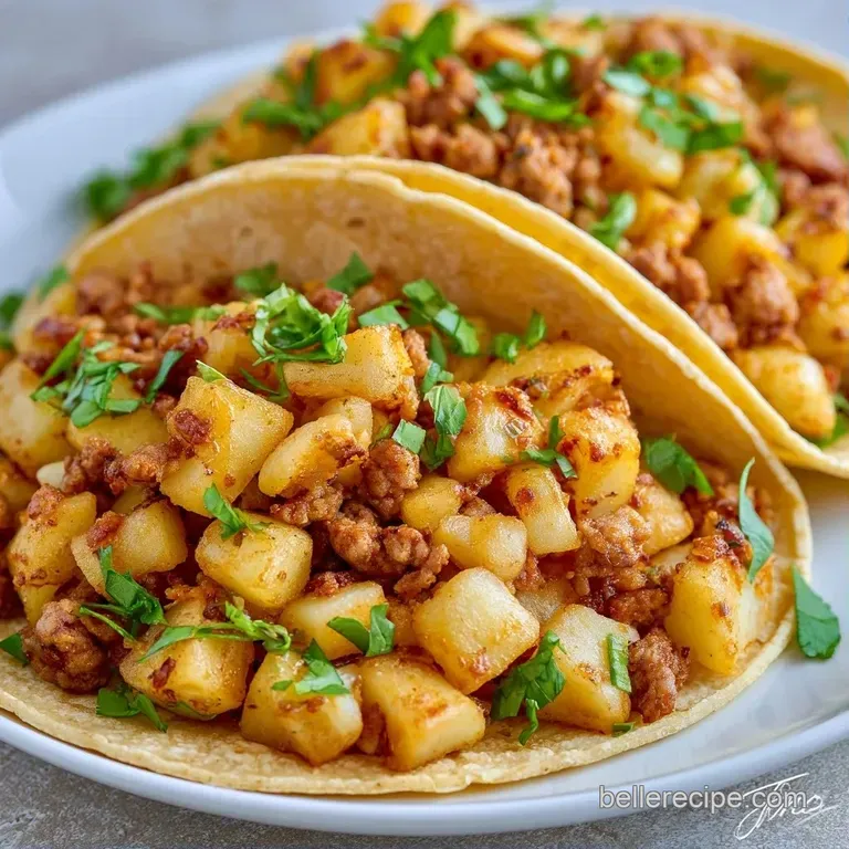 Vibrant tacos lined on a ceramic platter with side scoops of chunky salsa and sliced creamy avocado wedges.