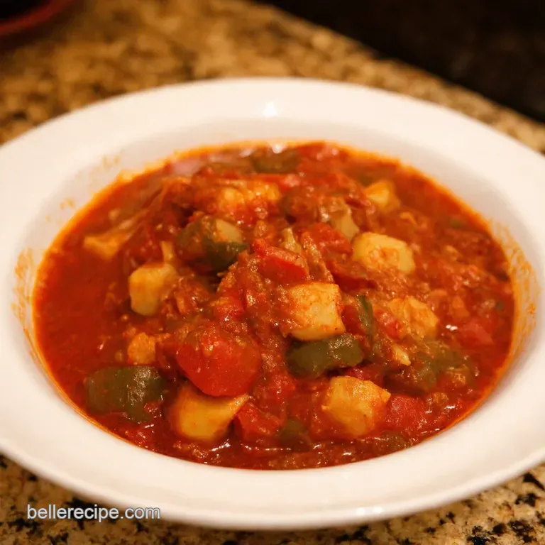 Authentic Hungarian Goulash presentation