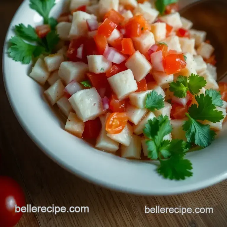 Authentic Mexican Ceviche Recipe presentation