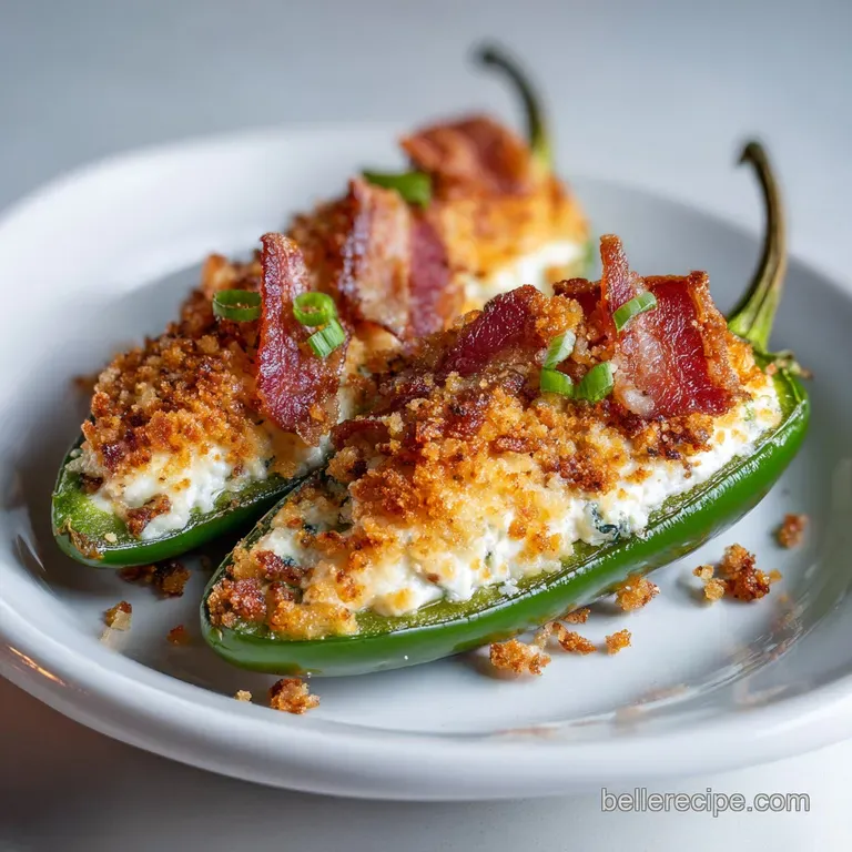 Jalapeno Popper with Bacon and Cream Cheese: Crispy Baked