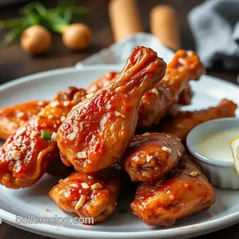 Bake Chicken Wings with Spicy Garlic Flavor
