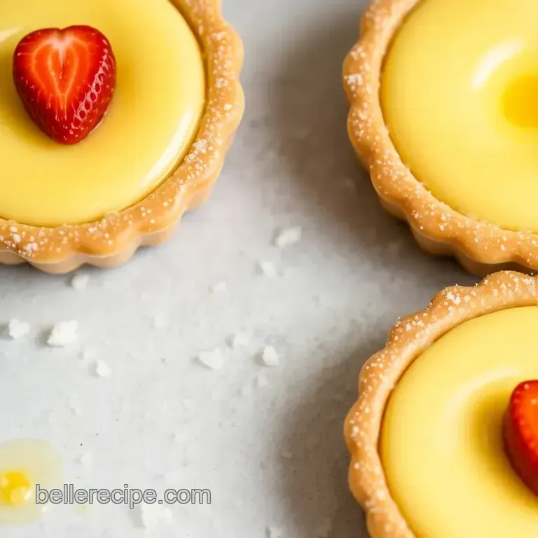 Delicious Bake Creamy Custard Pastéis de Nata Tarts presentation