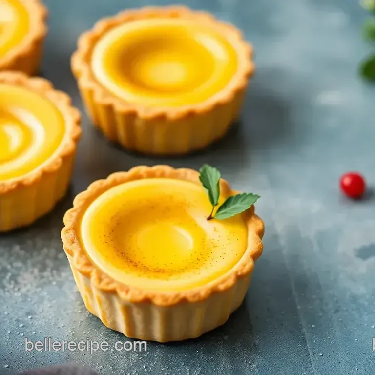 Delicious Bake Creamy Custard Pastéis de Nata Tarts
