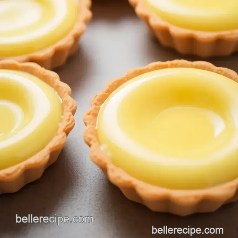 Bake Creamy Custard Tarts - Delightful Nata presentation