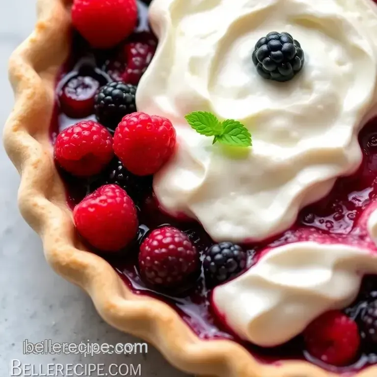 Deliciously Tart Goumi Berry Pie presentation