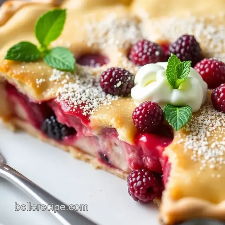 Goumi Pie with a Zesty Tang presentation