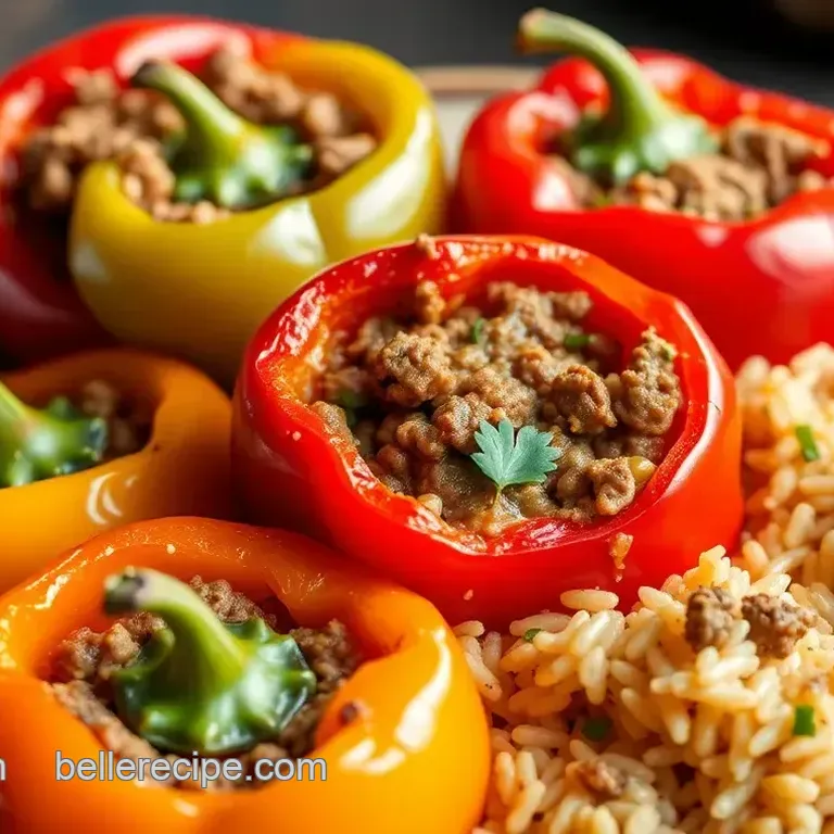 Easy Savory Stuffed Bell Peppers: Comforting Traditional Family Favorite