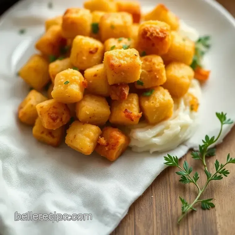 Quick &amp Easy Baked Tater Tot Casserole presentation