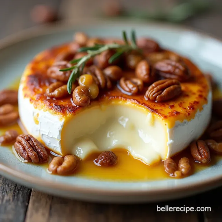 Golden Goodness Effortlessly Elegant Baked Brie with Honey