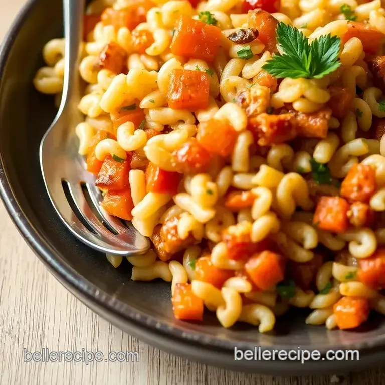 Baked Orzo Delight: Wholesome Veggie Casserole presentation