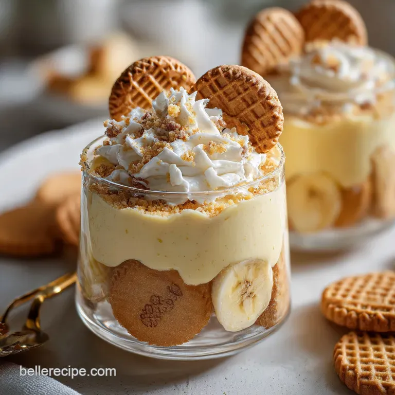 Banana Pudding with Chessmen Cookies