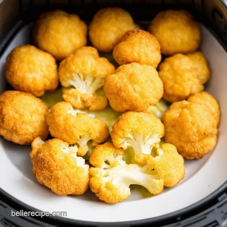 Bangers & Mash Cauliflower Bites: Air Fryer Comfort Food presentation