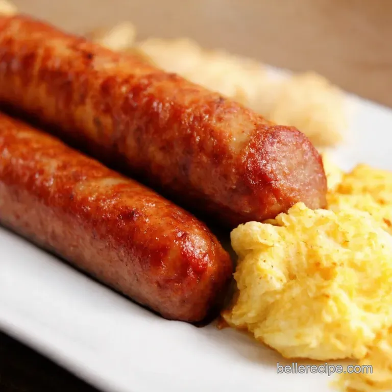 Bangin Breakfast Bangers Homemade Sausage Glory presentation