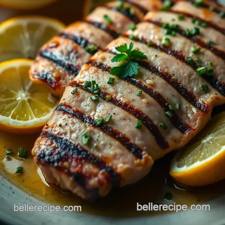 Beautifully Grilled Tuna Steaks with Zesty Marinade presentation