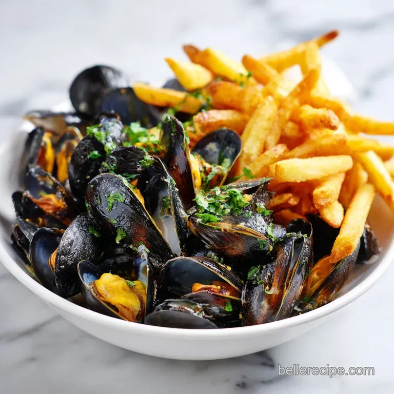 Belgian Moules Frites: Authentic and Crispy