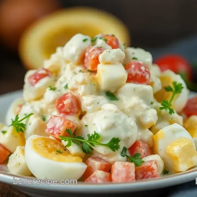 Easy Creamy Boiled Egg Salad Delight