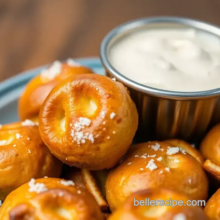 Boiled Pretzel Bites with Crunchy Chips