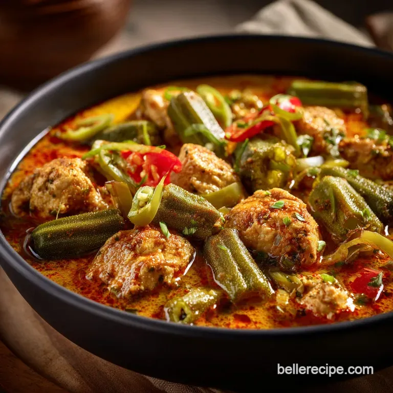 brazilian mounjaro recipe: Vibrant Brazilian Chicken Okra Stew