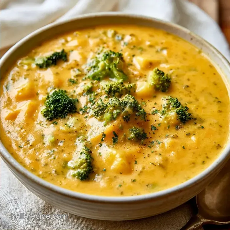 Healthy Broccoli Cheddar Chowder
