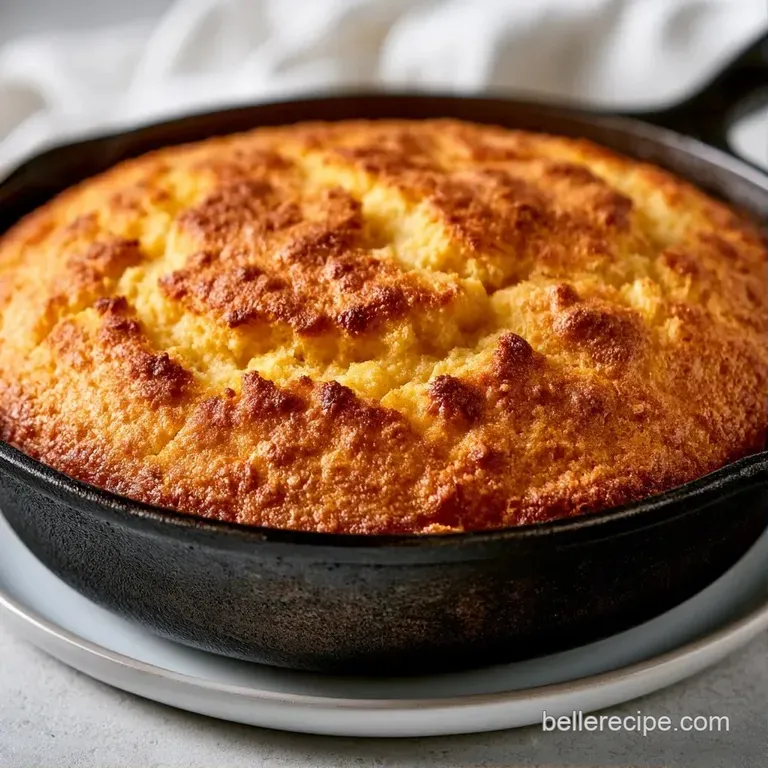 Sliced golden cornbread arranged on a rustic wooden board with a pat of melting butter and a honey drizzle.
