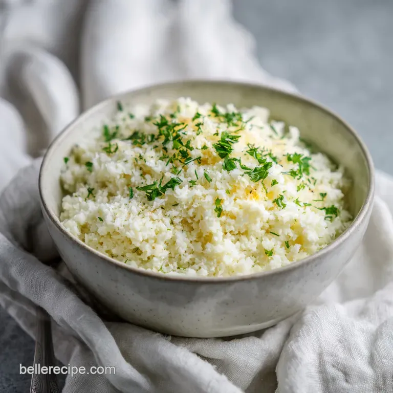 Easy Cheesy Cauliflower Rice: Creamy and Comforting