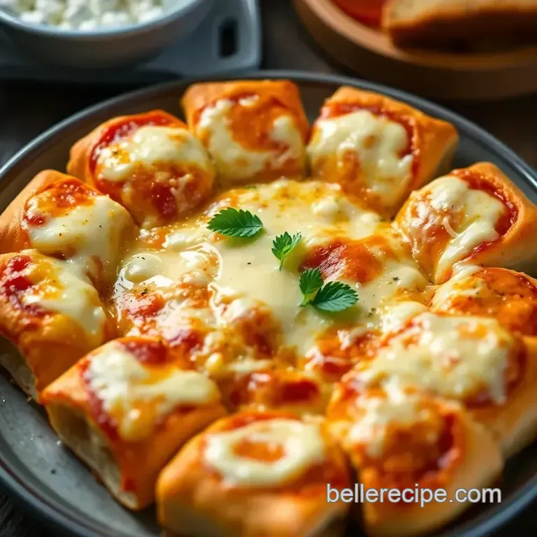 Cheesy Homemade Pizza Rolls: Bite-Sized Bliss presentation