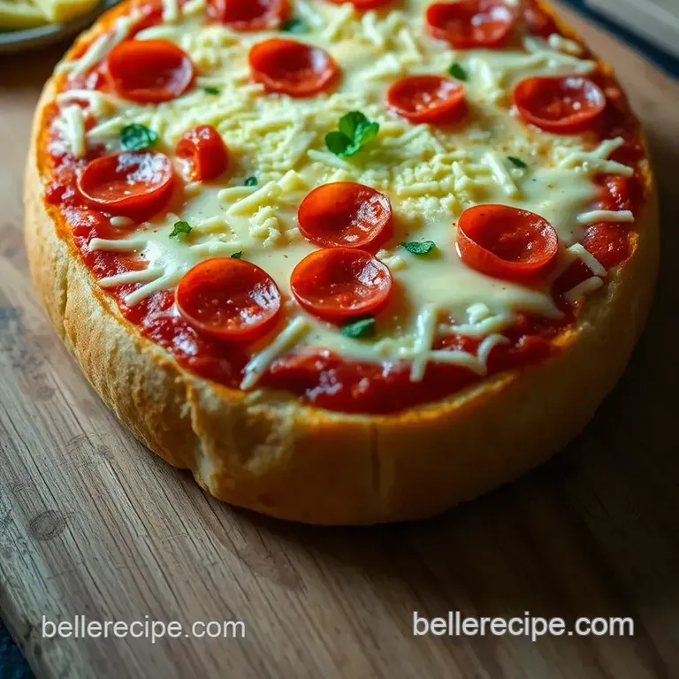 Cheesy Pizza Bread: a French Bread Delight presentation