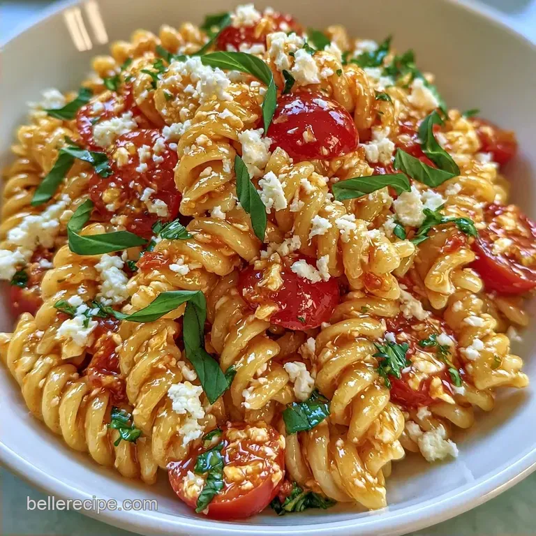 Cherry Tomato Pasta Salad with Feta