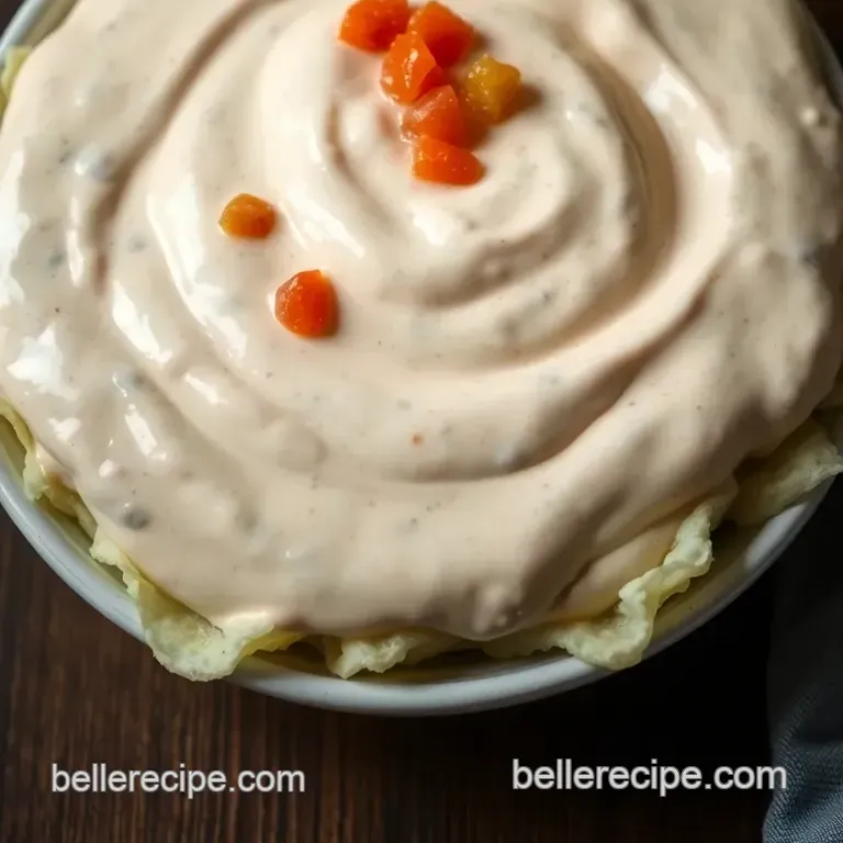 Chick-fil-A Inspired Creamy Salsa Dressing presentation