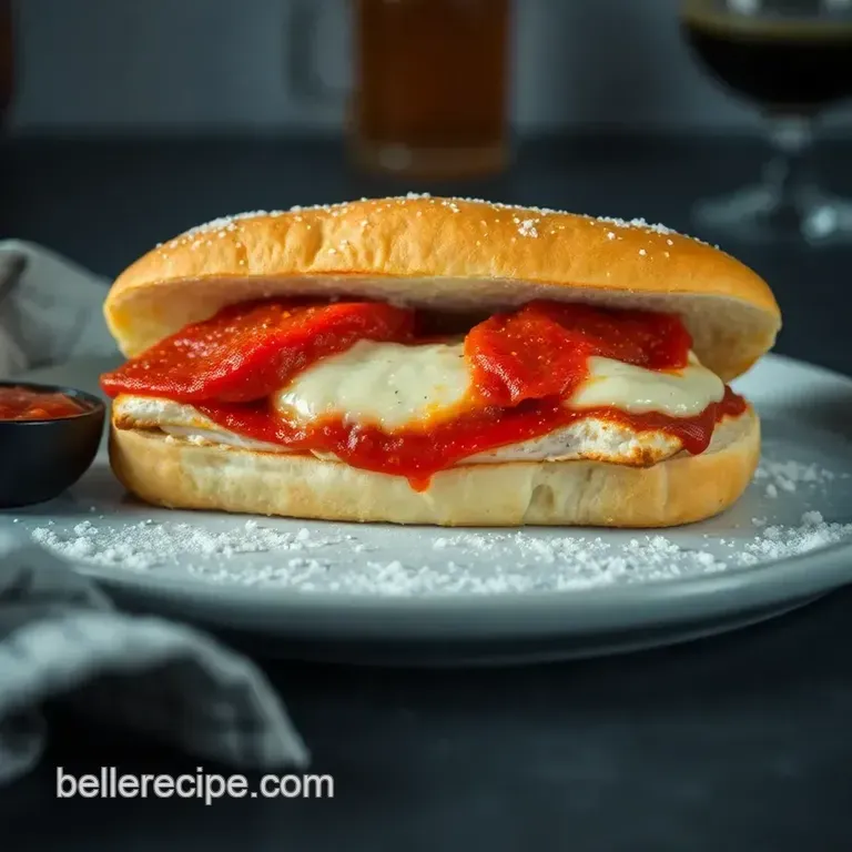 Chicken Parmigiana Sandwich: the Ultimate Comfort Food Classic presentation