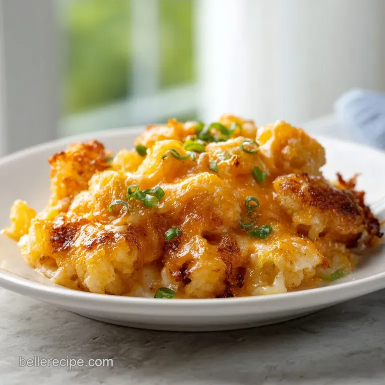 Chicken Tater Tot Casserole: Crispy and Golden