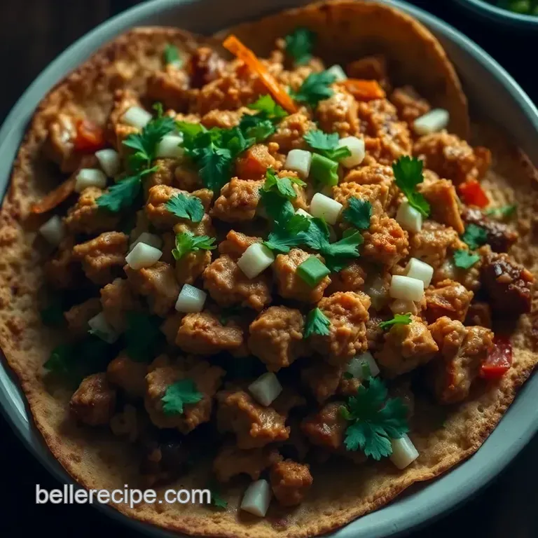 Chicken Tinga Tostadas presentation