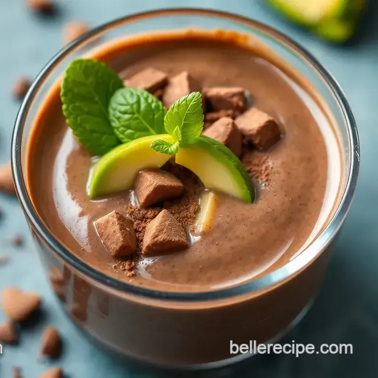 Chilled Avocado Chocolate Delight: A Luxurious Vegan Dessert