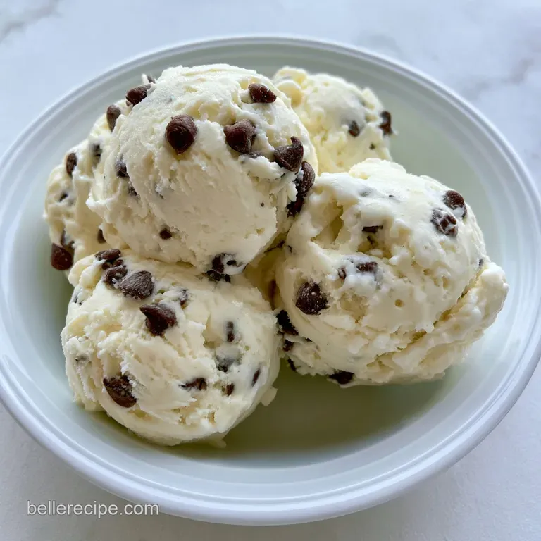 Homemade Chocolate Chip Cookie Dough Frozen Yogurt