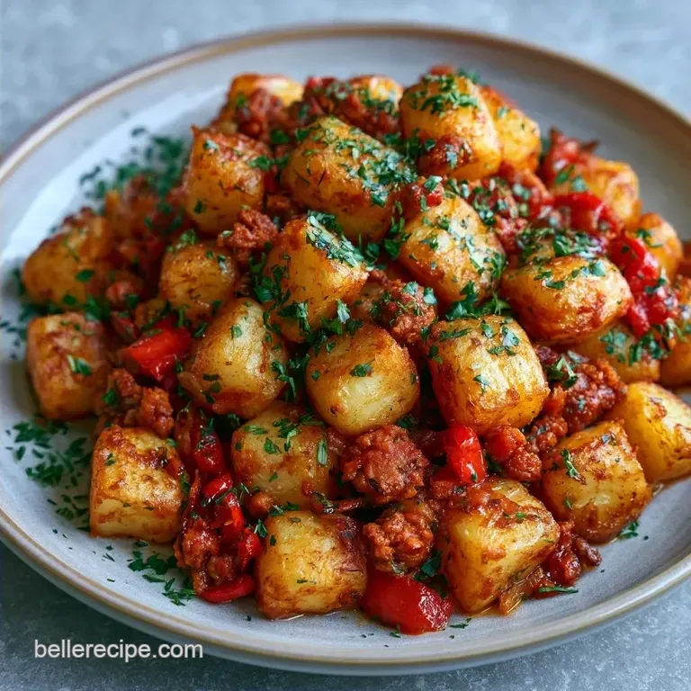 Chorizo Potato Breakfast Skillet: Savory and Crispy