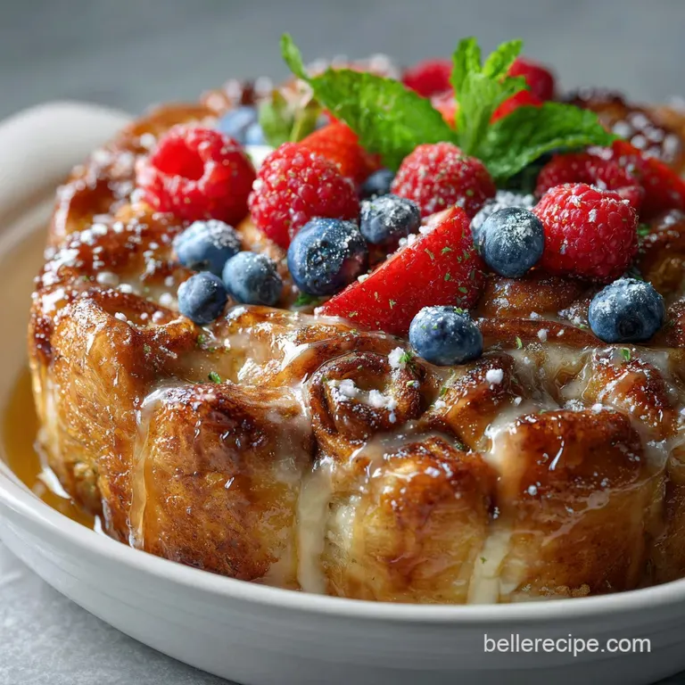 Cinnamon Roll French Toast: Velvety Center