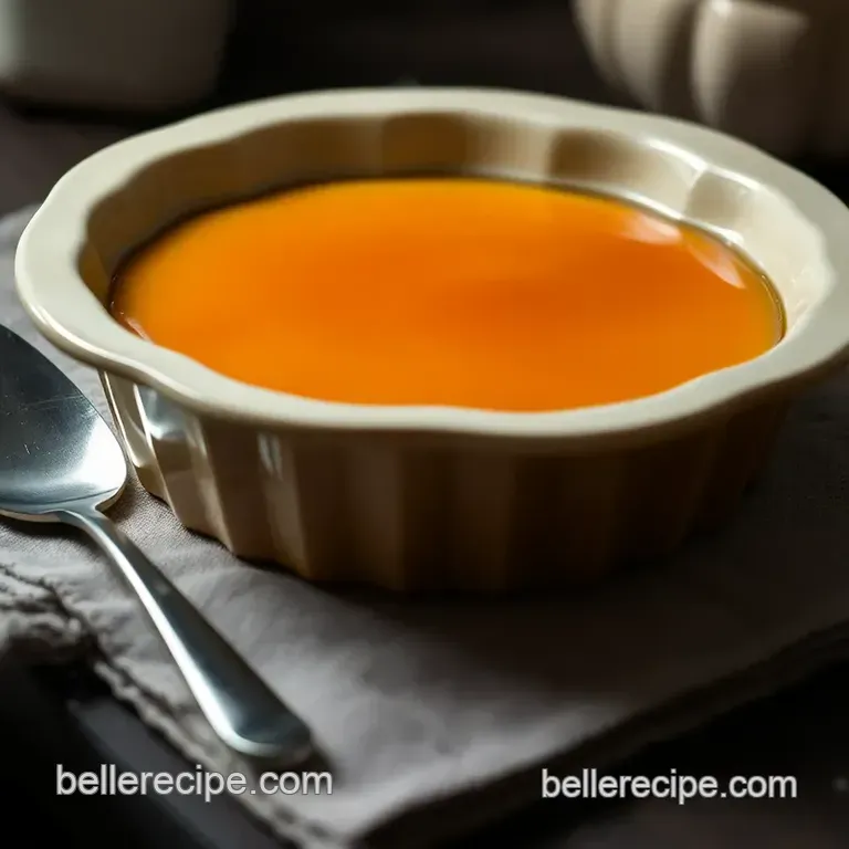 Classic Caramel Flan presentation