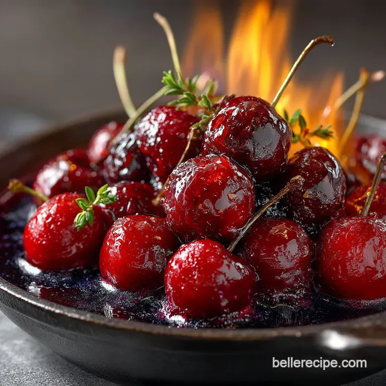 The Royal Flame Classic Cherries Jubilee A Flambéed Masterpiece