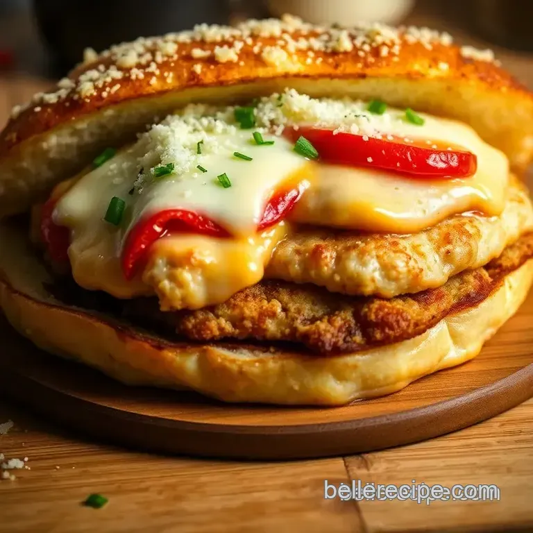 Classic Chicken Parmigiana Sandwich: A Comfort Food Delight presentation