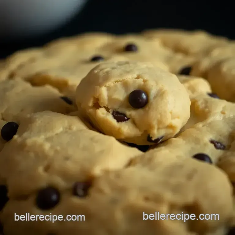 Classic Chocolate Chip Cookie Dough (Edible!) presentation