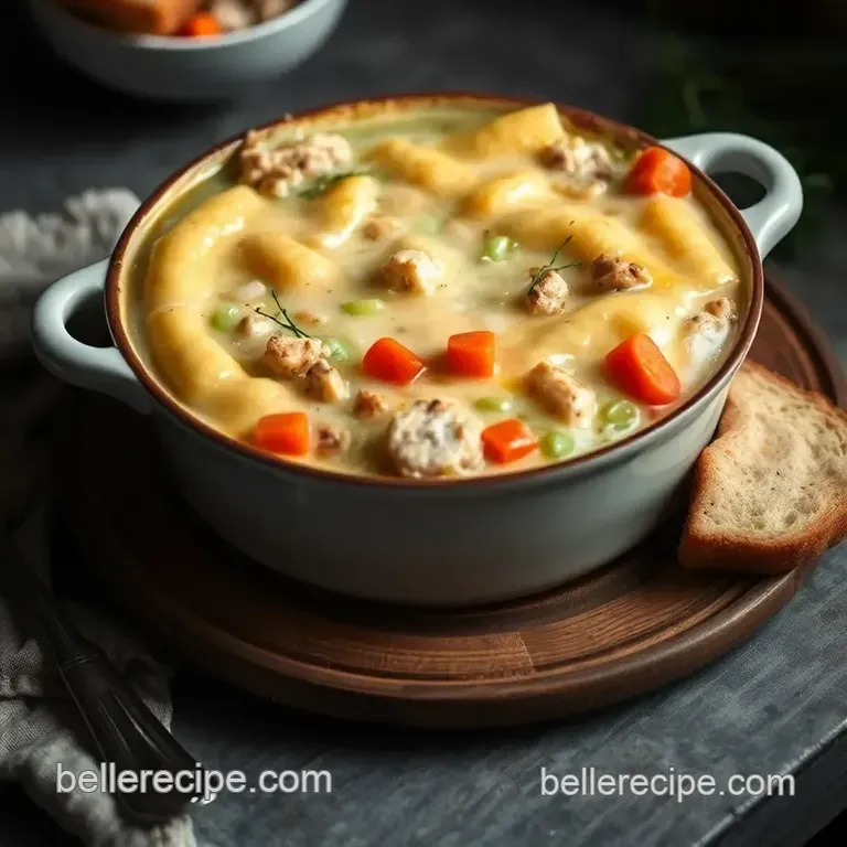 Classic Comfort: Hearty Turkey Pot Pie presentation