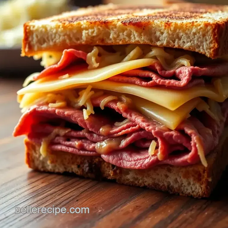 Classic Corned Beef Reuben Sandwich: a Taste of Tradition presentation