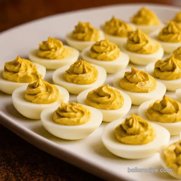 Classic Deviled Eggs with a Twist presentation