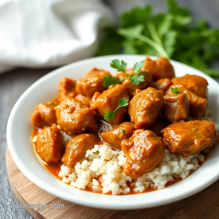 Classic Filipino Chicken Adobo presentation