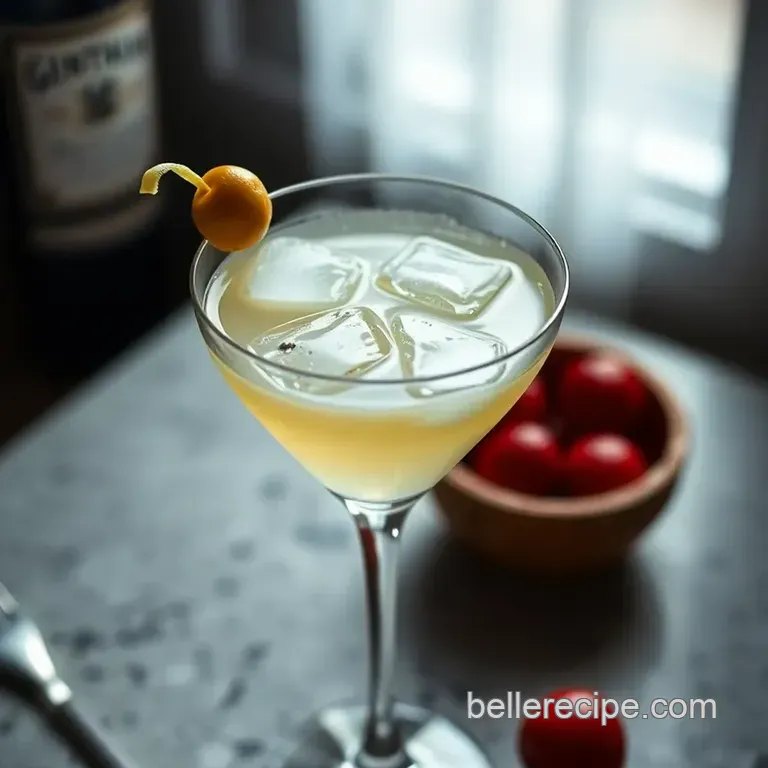 Classic Gin Martini: the Timeless Elegance in a Glass presentation