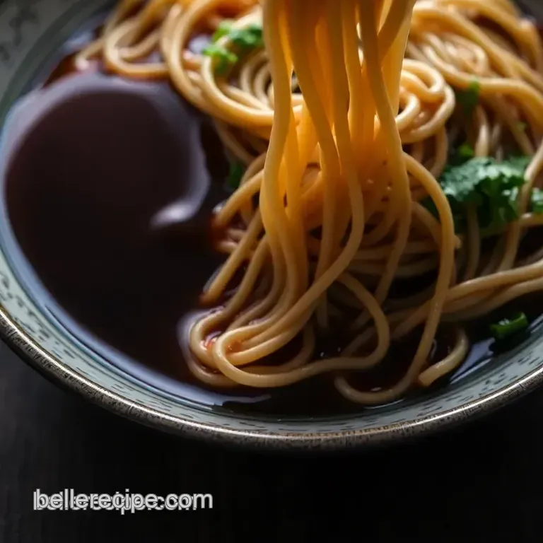 Classic Japanese Soba Noodles with Dipping Sauce (Zaru Soba) presentation
