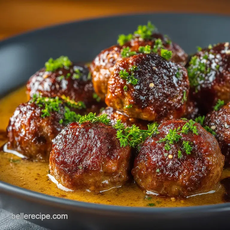 The Ultimate Comforting Meatballs and Rich Pan Gravy
