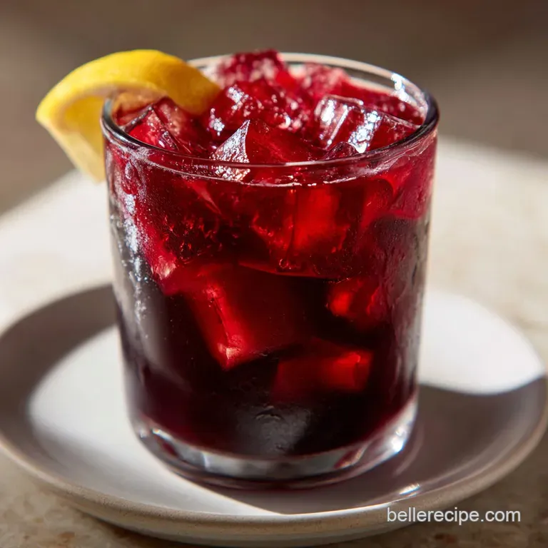 Elegant glasses of ruby red sangria, garnished with citrus slices and sprigs of mint, reflecting light and hinting at a fr...